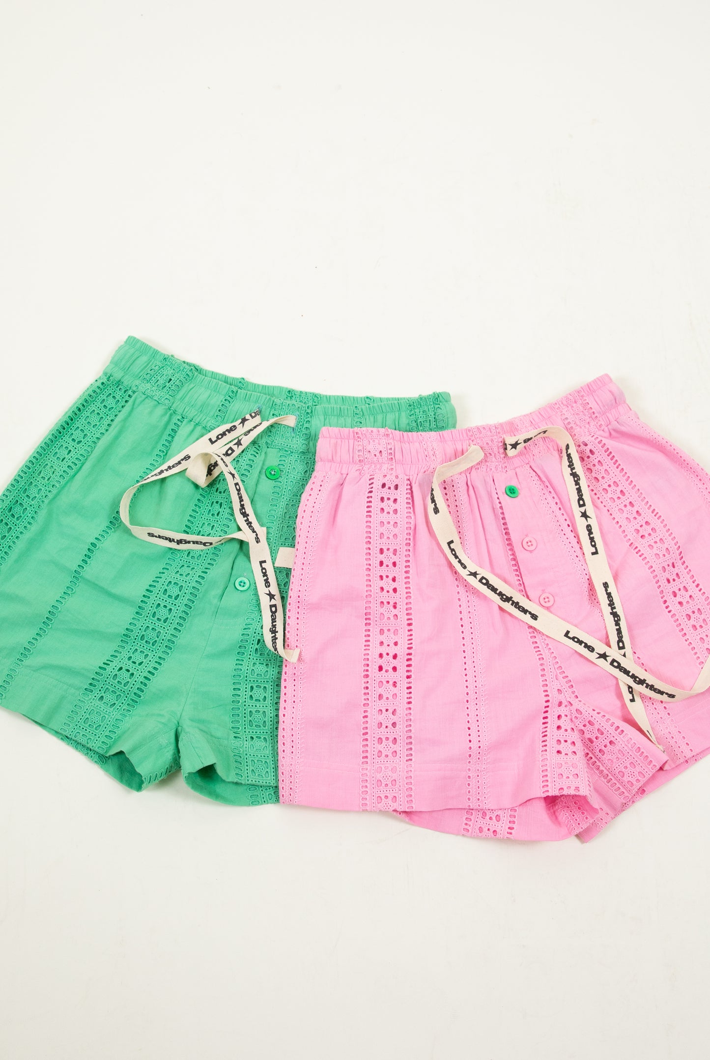 Alabama Lace Short Day-j - Baby Pink