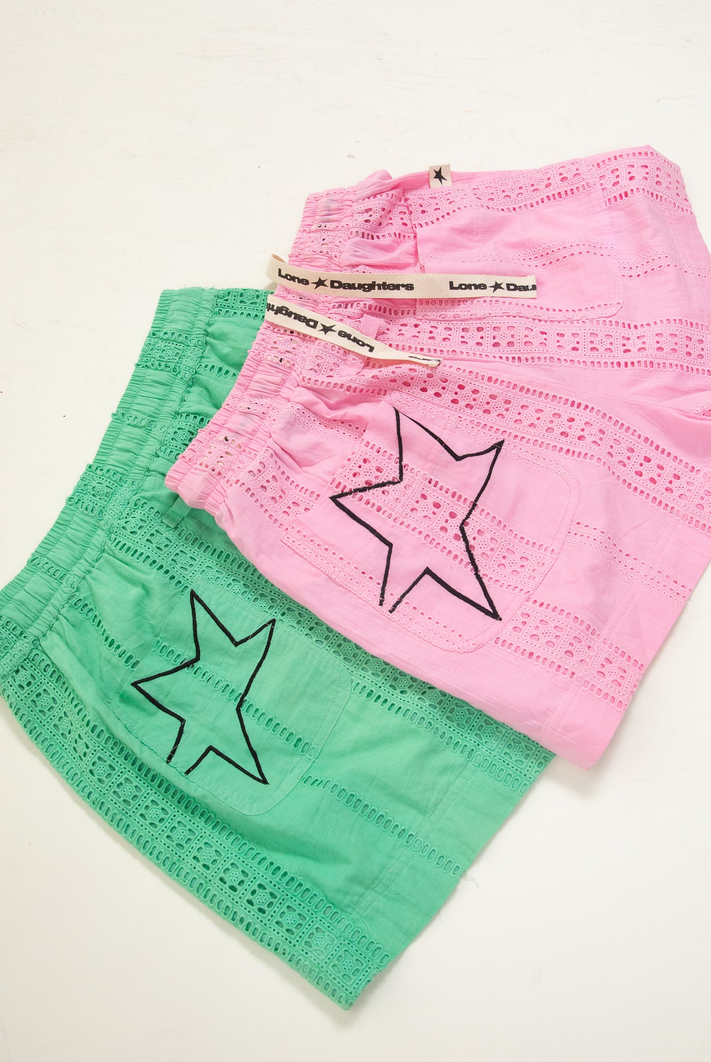 Alabama Lace Short Day-j - Baby Pink