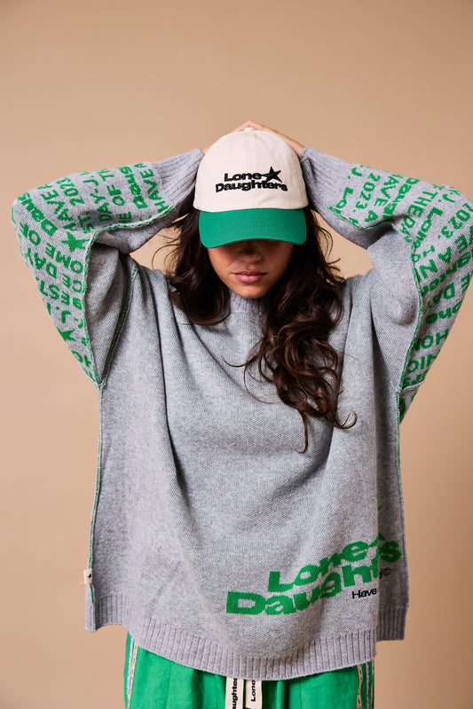 Back Chat Jumper - Ash Grey