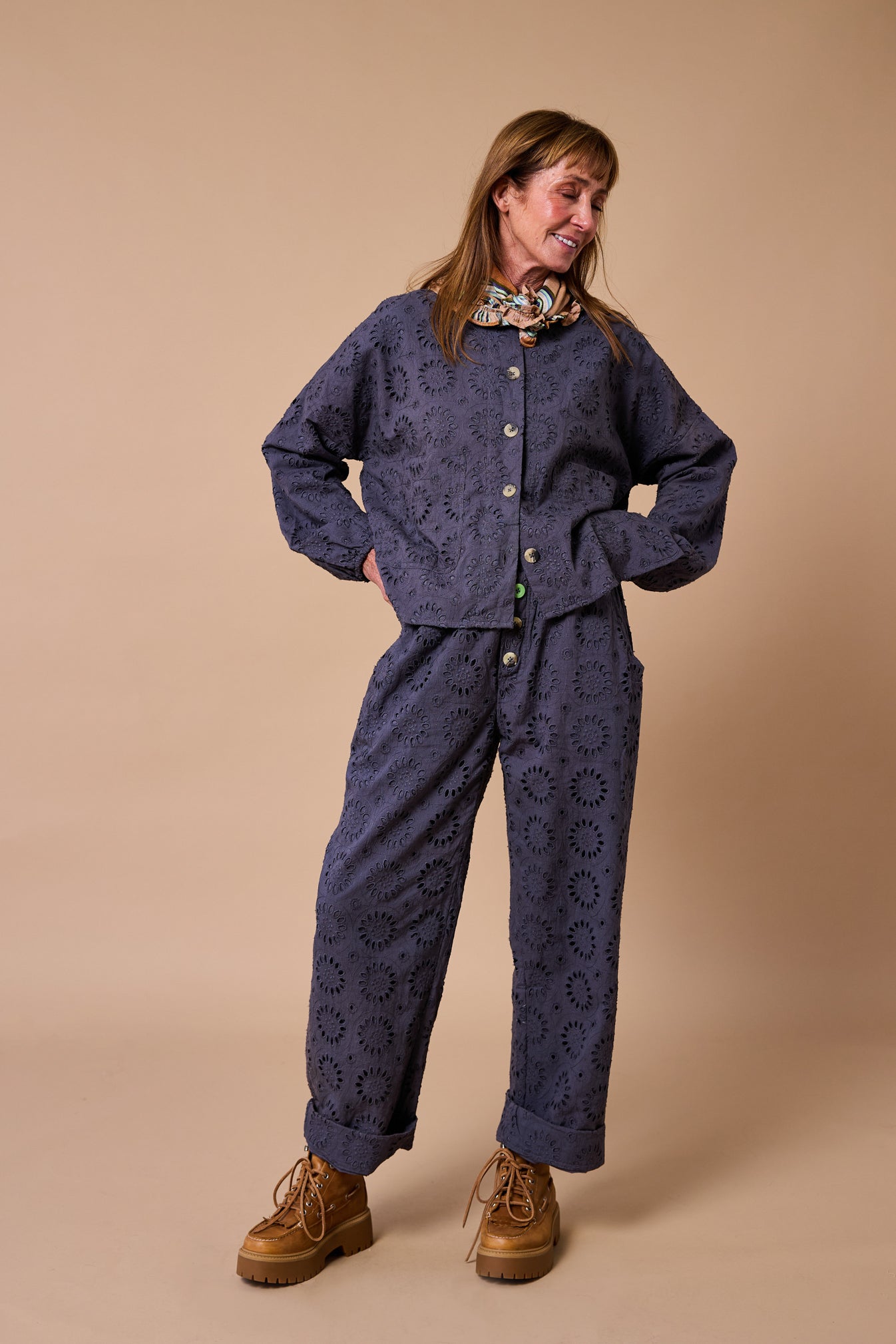 Phoenix Lace Day-j Set - Pewter