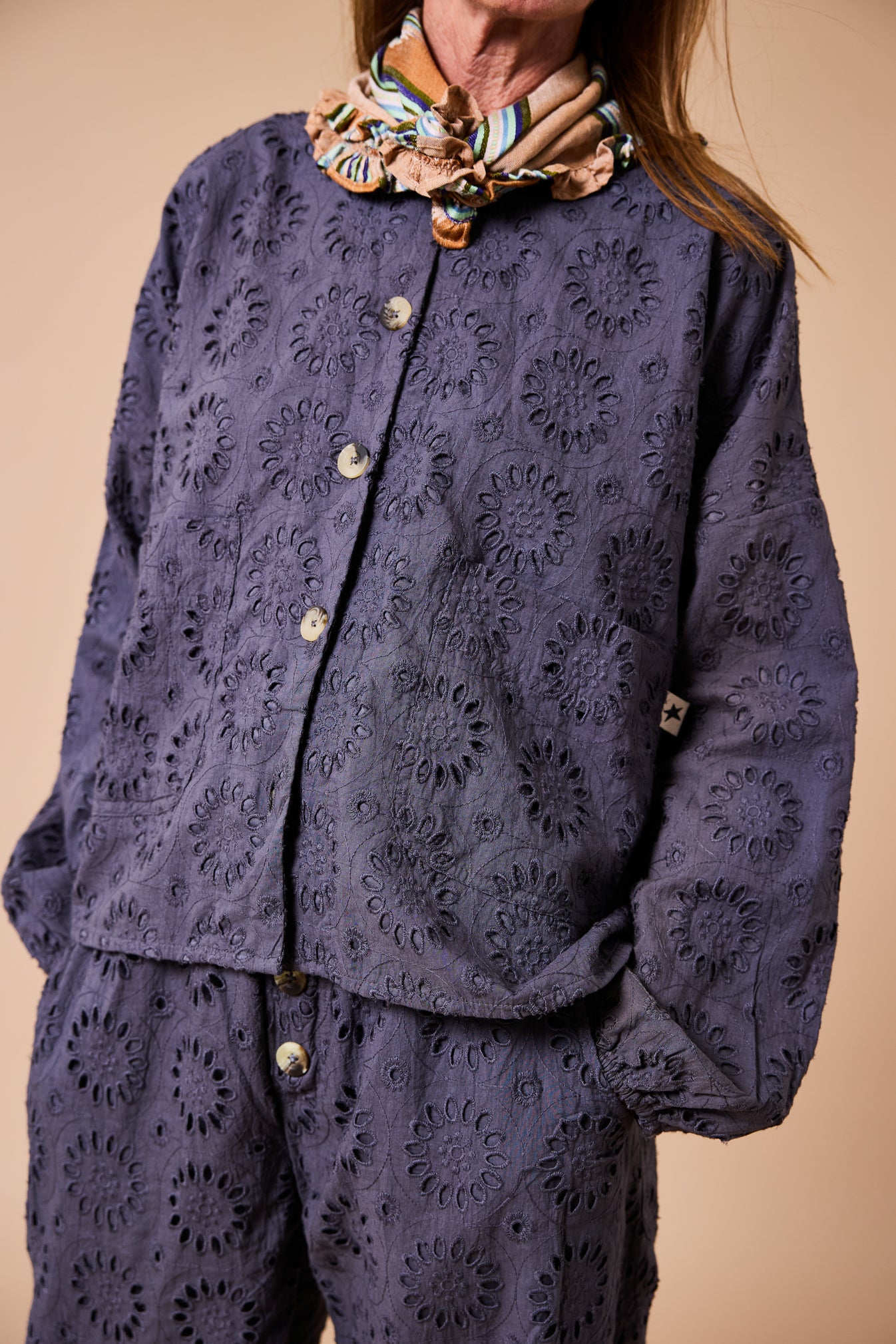 Phoenix Lace Day-j Set - Pewter