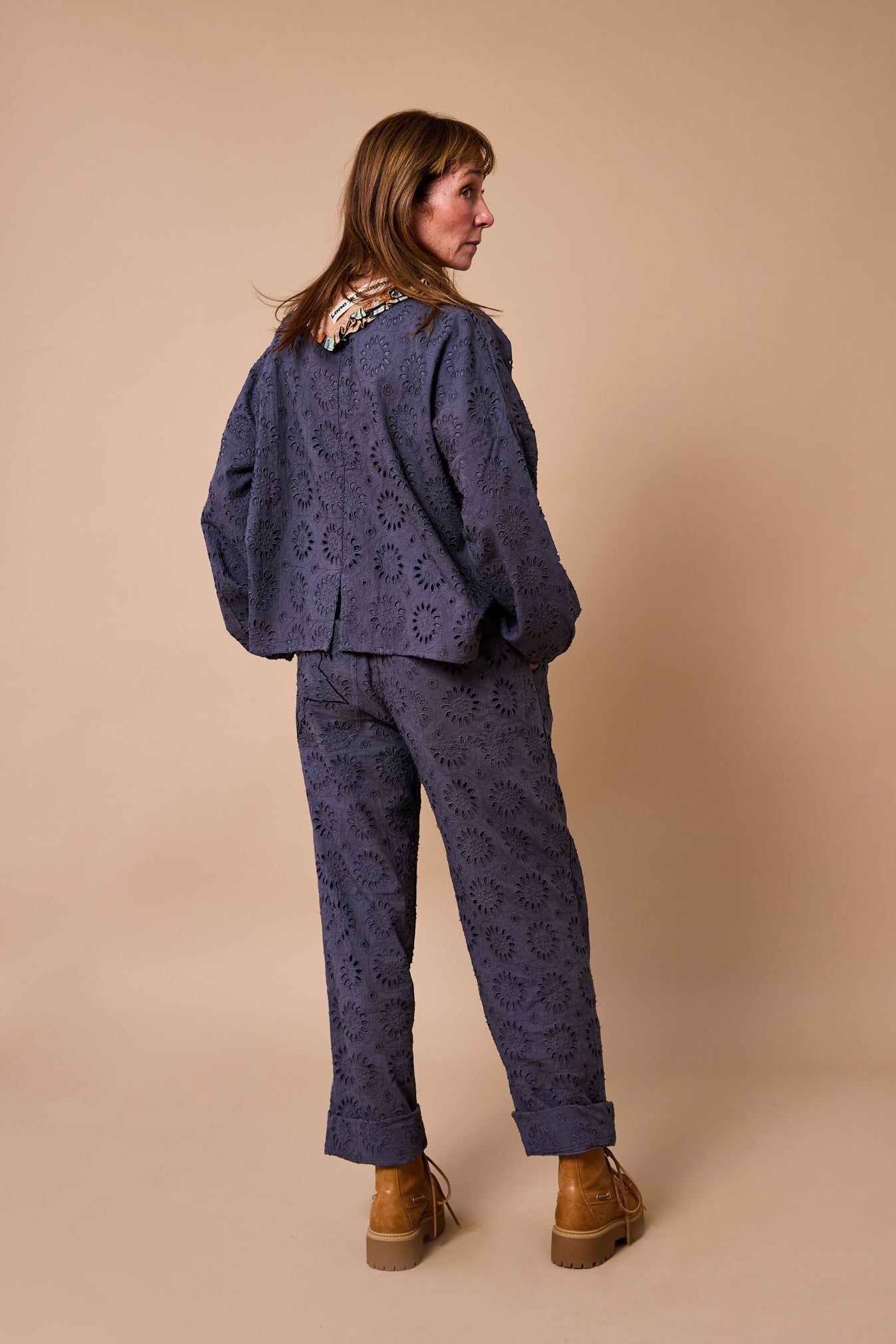 Phoenix Lace Day-j Set - Pewter