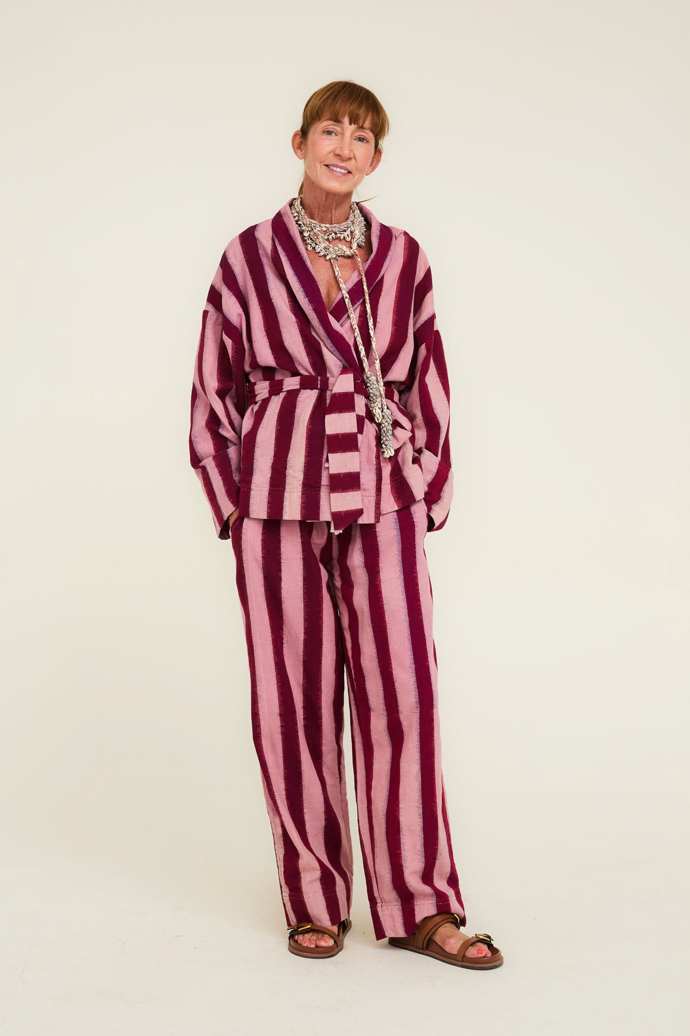 Big Top Stripe Wrap Star Day-j Set - Bordeaux