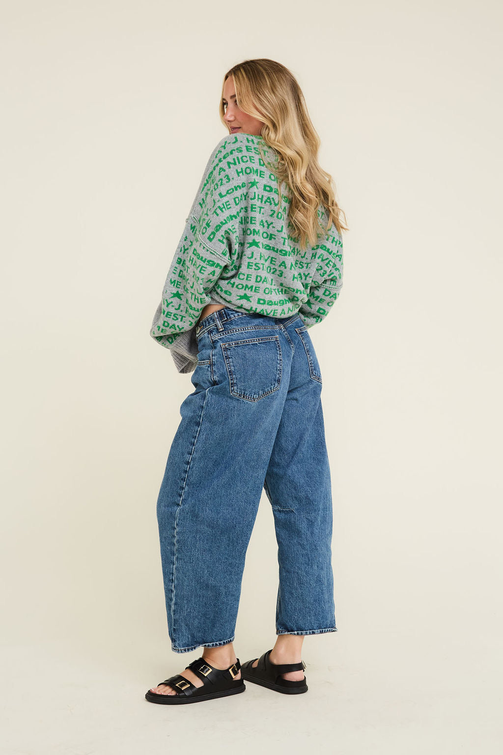 Back Chat Jumper - Ash Grey