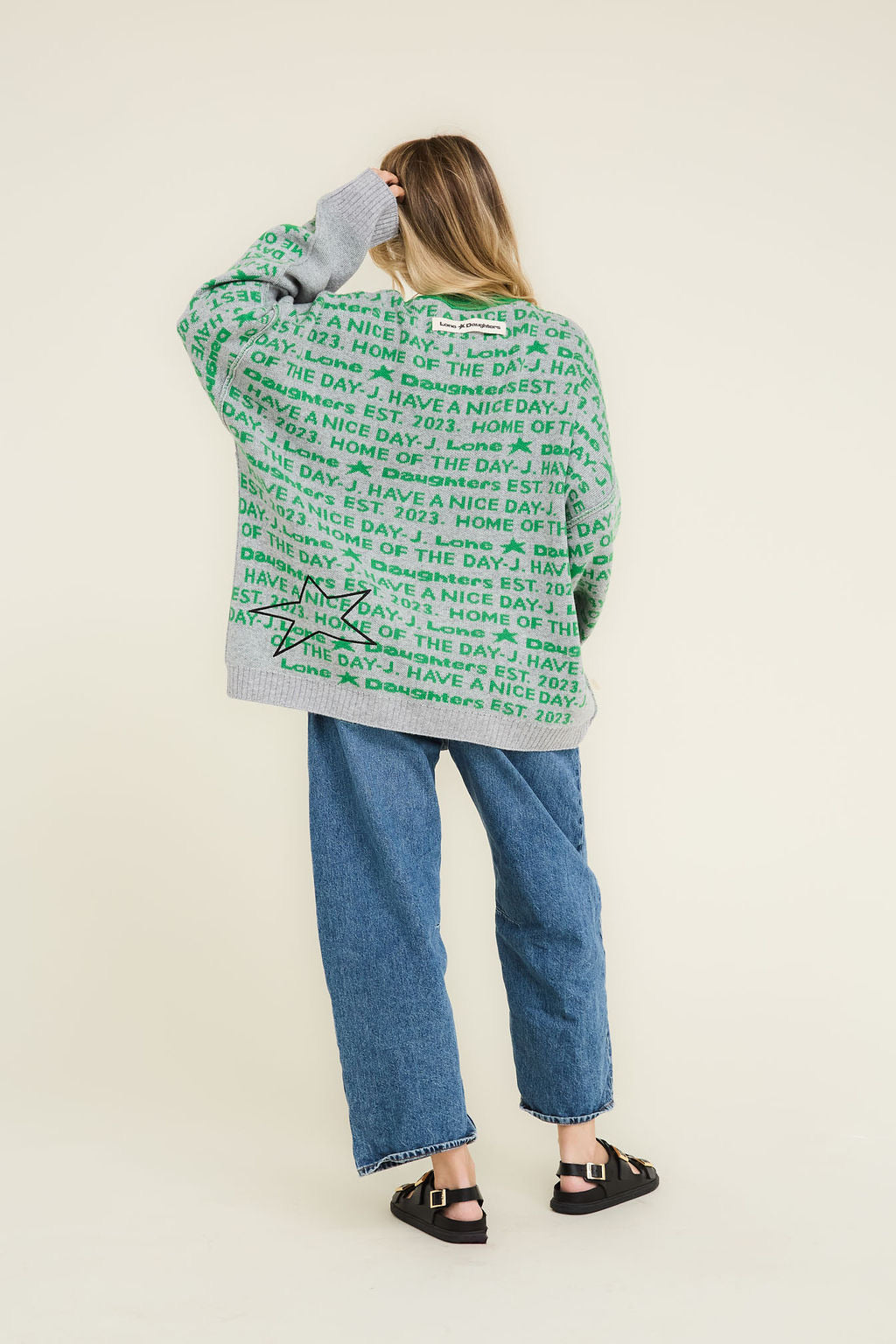 Back Chat Jumper - Ash Grey