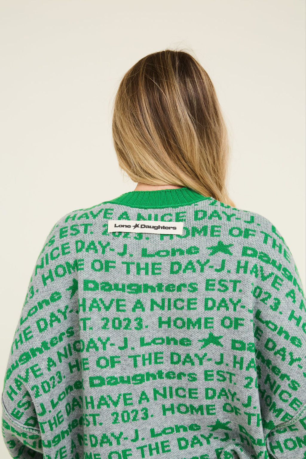 Back Chat Jumper - Ash Grey