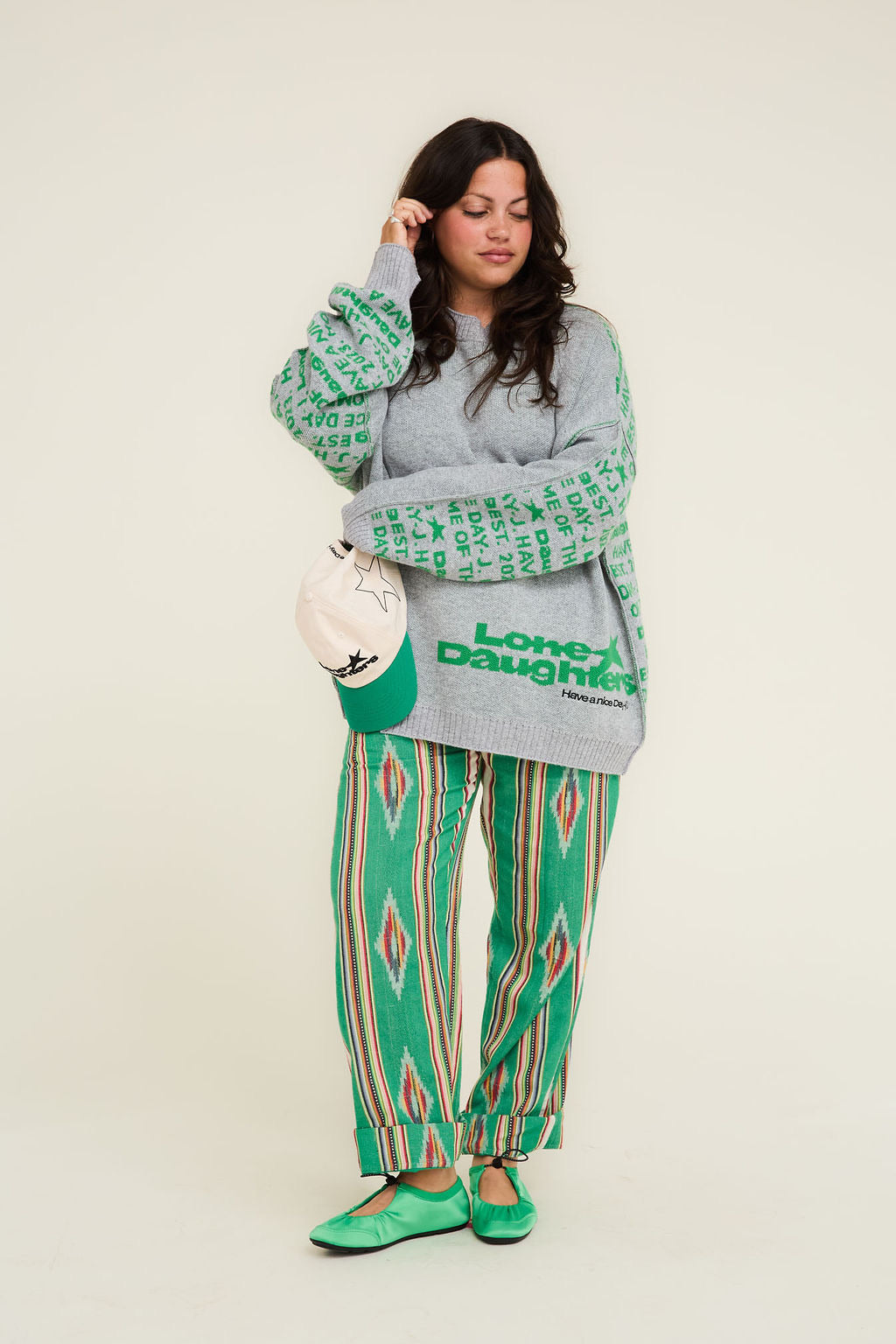 Back Chat Jumper - Ash Grey