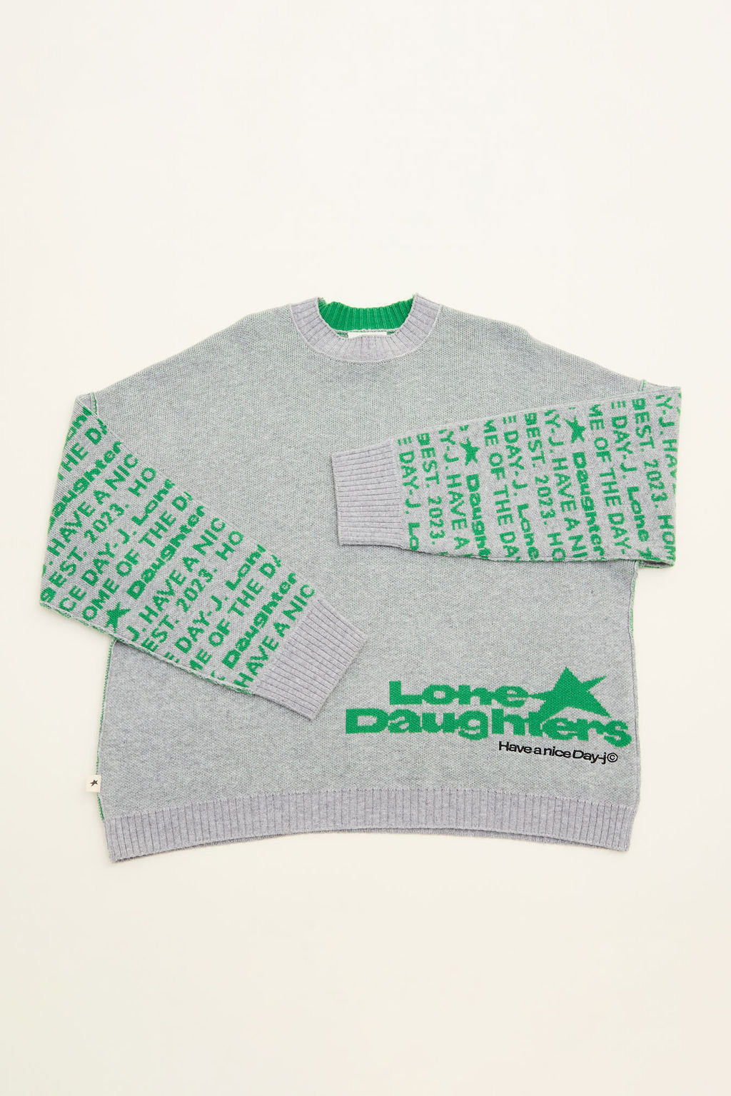 Back Chat Jumper - Ash Grey