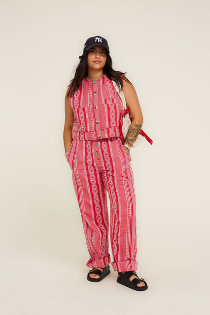 Chilli Dipper Monty Gilet Day-j Set - Lollipop