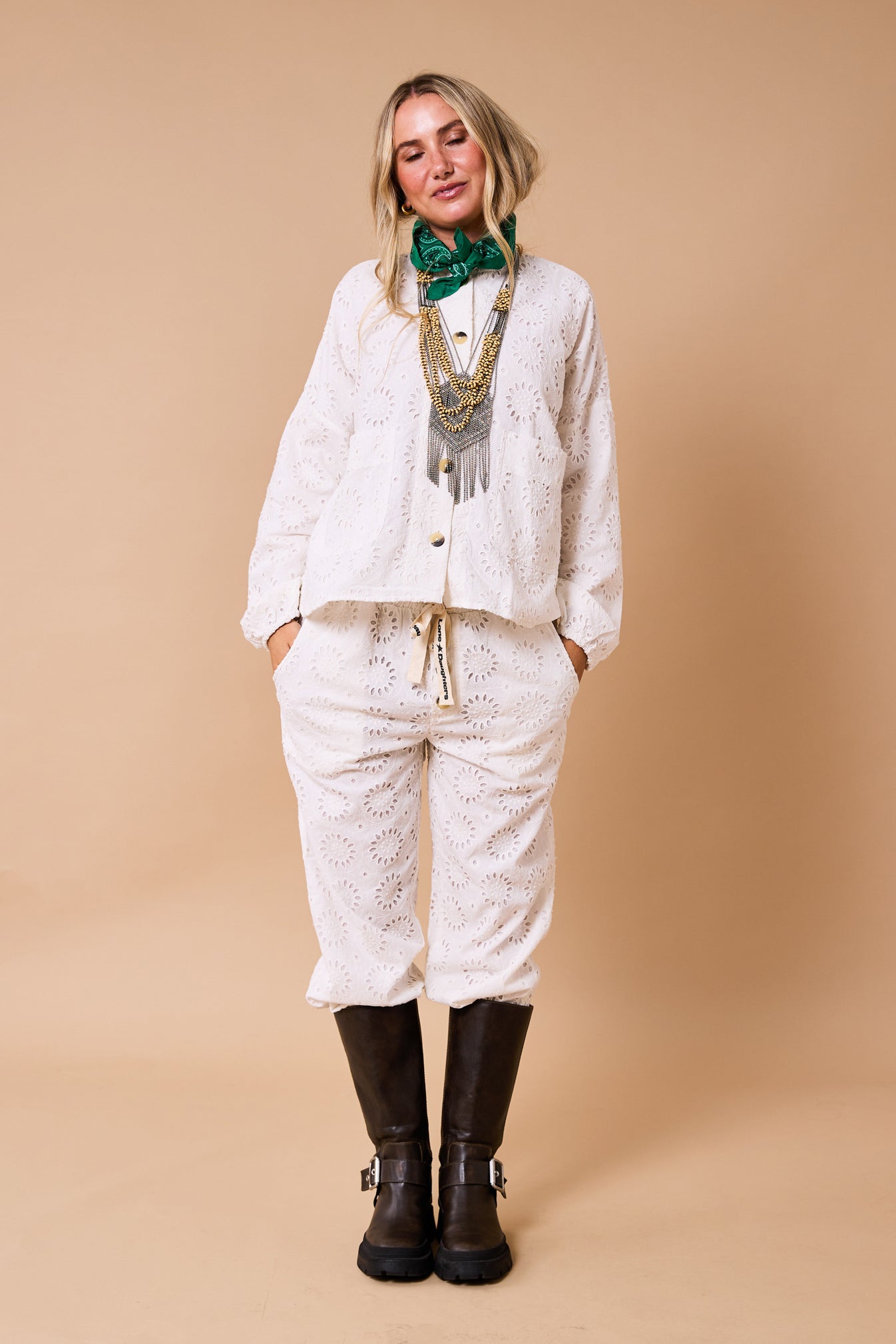 Phoenix Lace Day-j Set - Milk