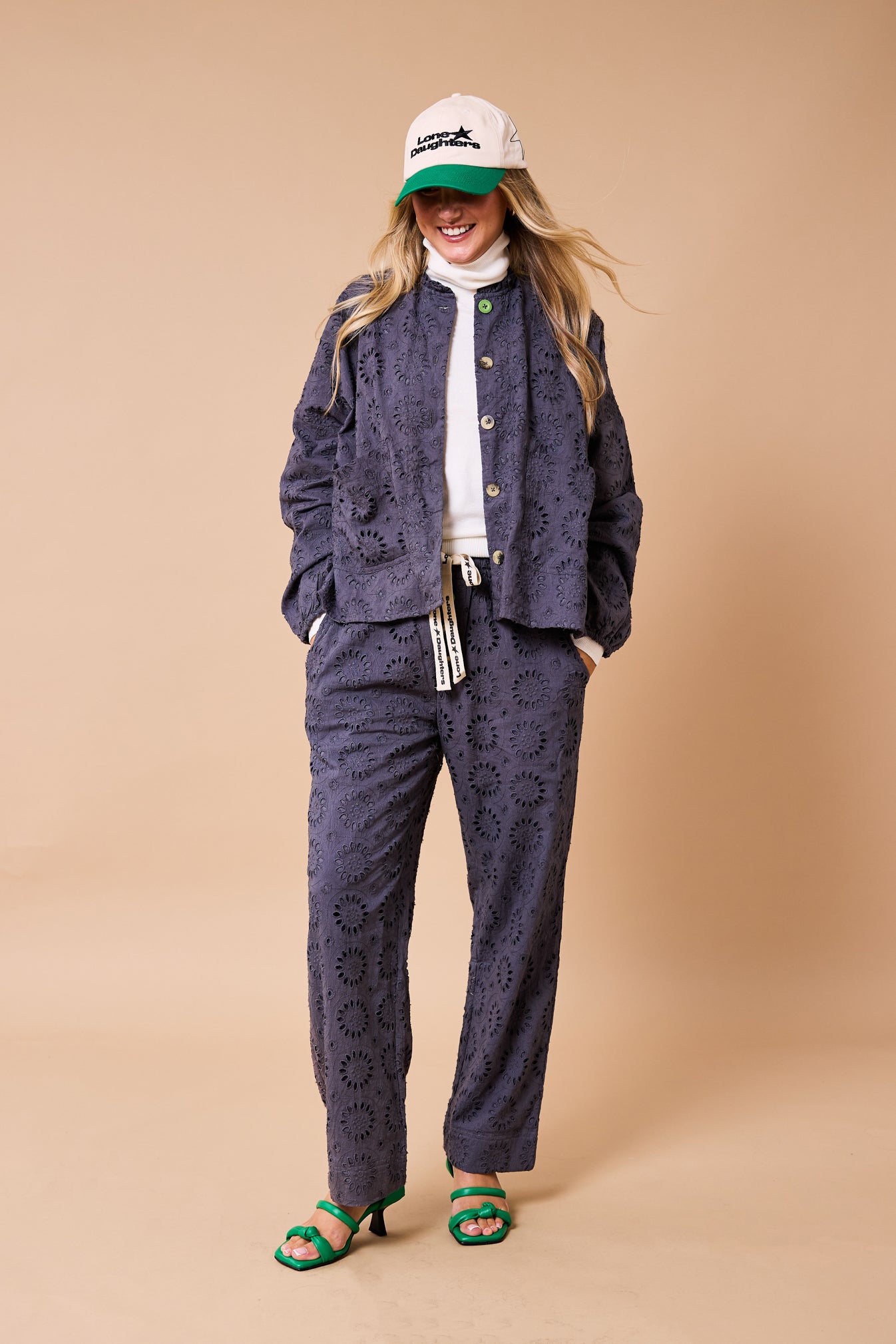 Phoenix Lace Day-j Set - Pewter