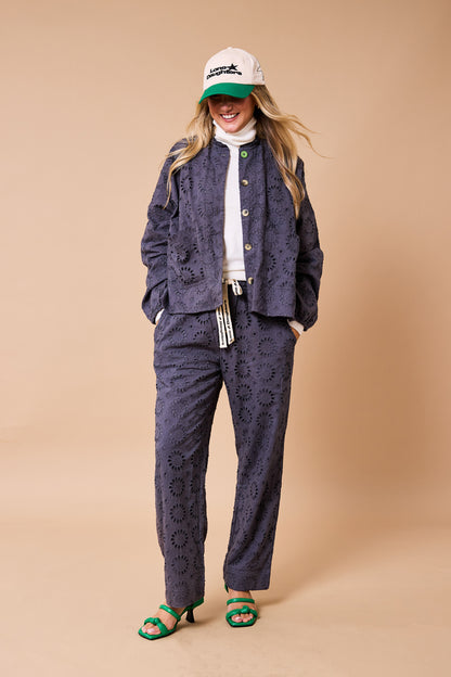 Phoenix Lace Day-j Set - Pewter