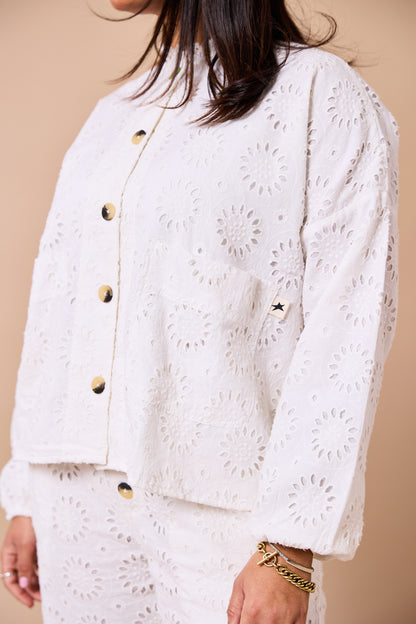 Phoenix Lace Day-j Set - Milk