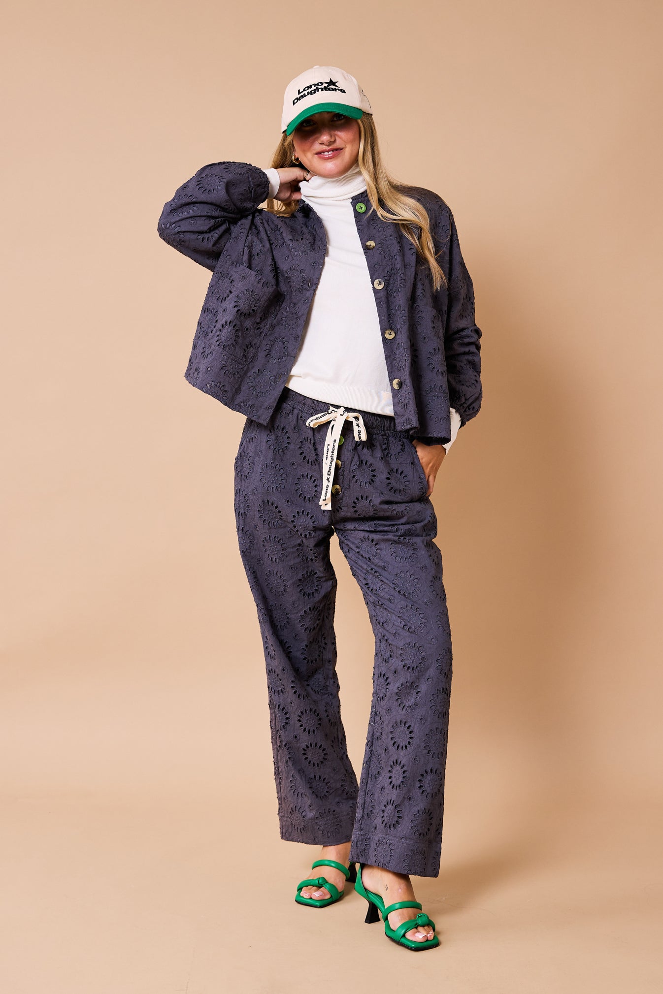 Phoenix Lace Day-j Set - Pewter