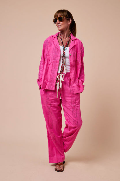 Alabama Lace Day-j Set - Pink Perfection