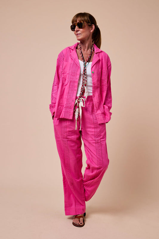 Alabama Lace Day-j Set - Pink Perfection