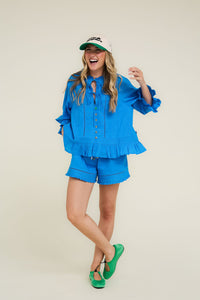 Prairie Meadow Short Day-j Set - Ocean