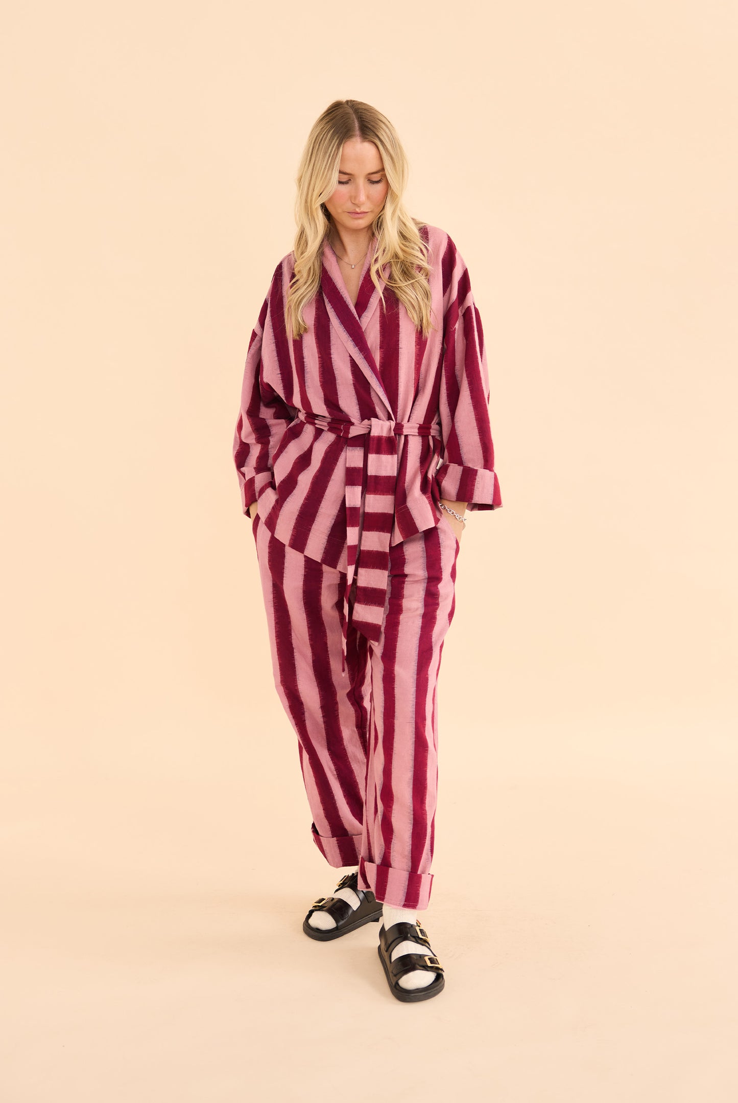 Big Top Stripe Wrap Star Day-j Set - Bordeaux