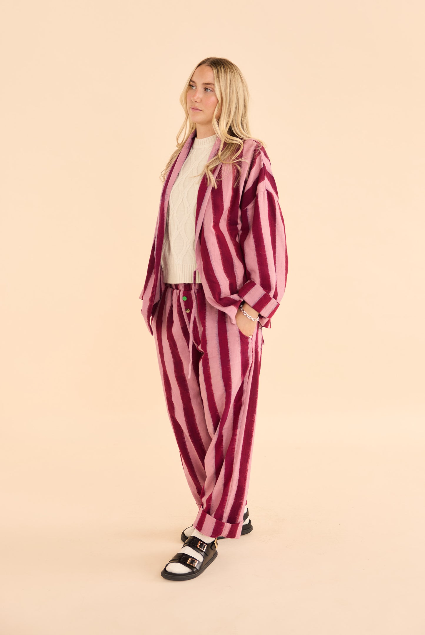 Big Top Stripe Wrap Star Day-j Set - Bordeaux